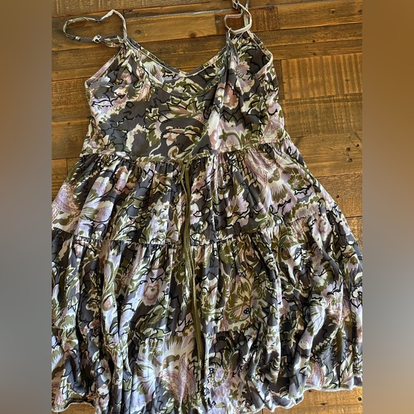 Free People Beaded Neckline Tierred Cotton Sunmer Dress Size XS - Picture 3 of 7